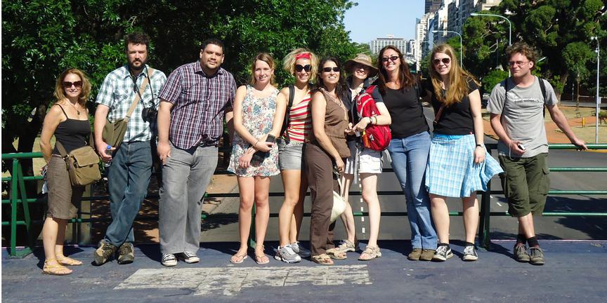 Verbum students exploring Buenos Aires together